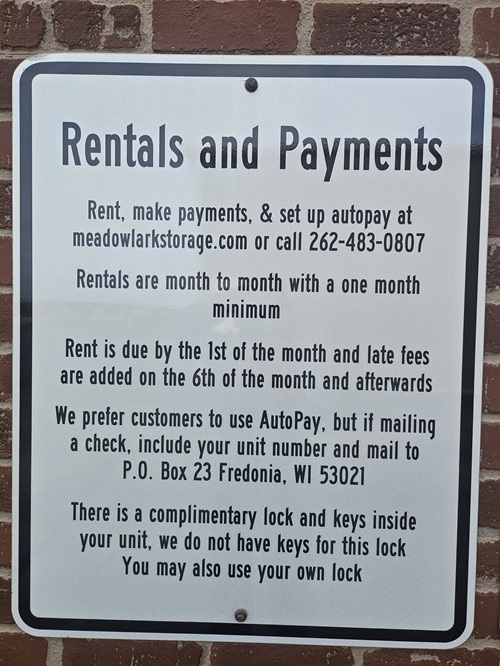 Rentals and Payments